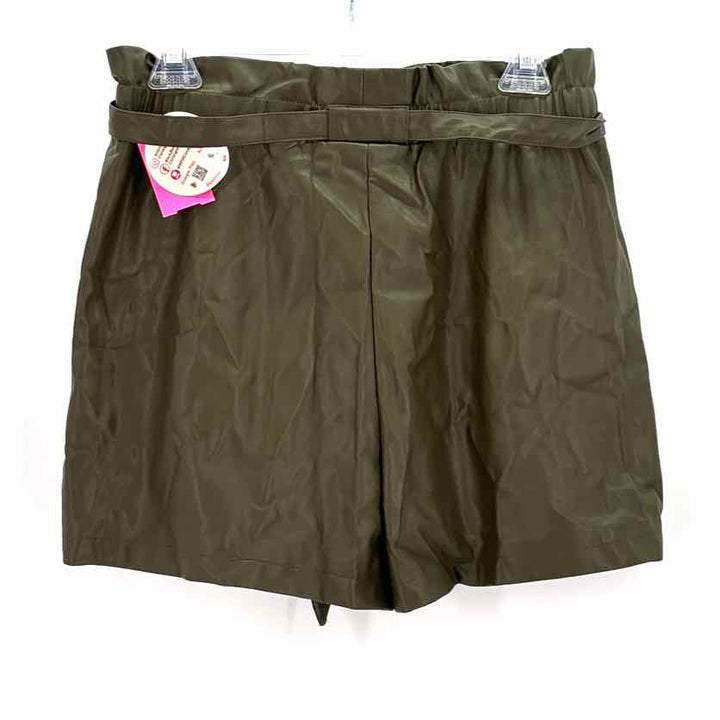 Size S EST. 1946 Olive Faux Leather Shorts