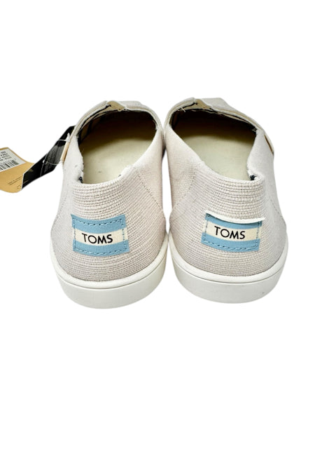 Shoe Size 9.5 Toms Tan Canvas Flats