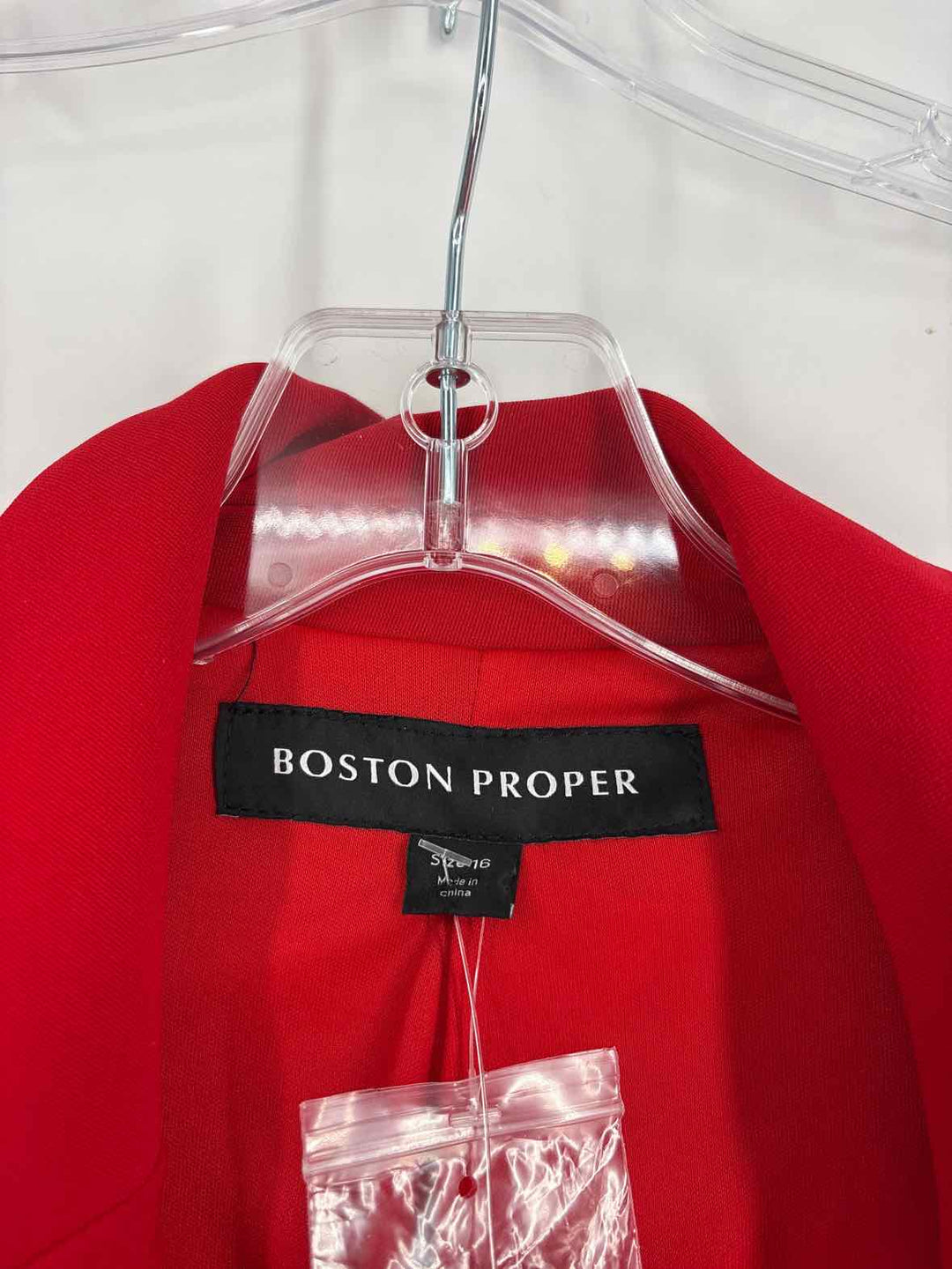 Size 16 BOSTON PROPER Red Blazer