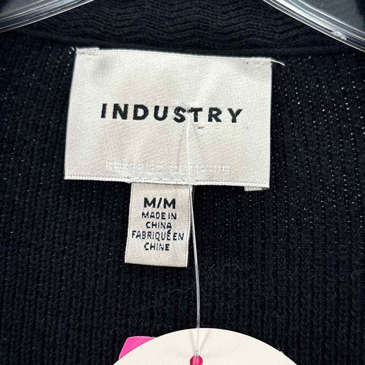 Size M INDUSTRY Black Knit Cardigan