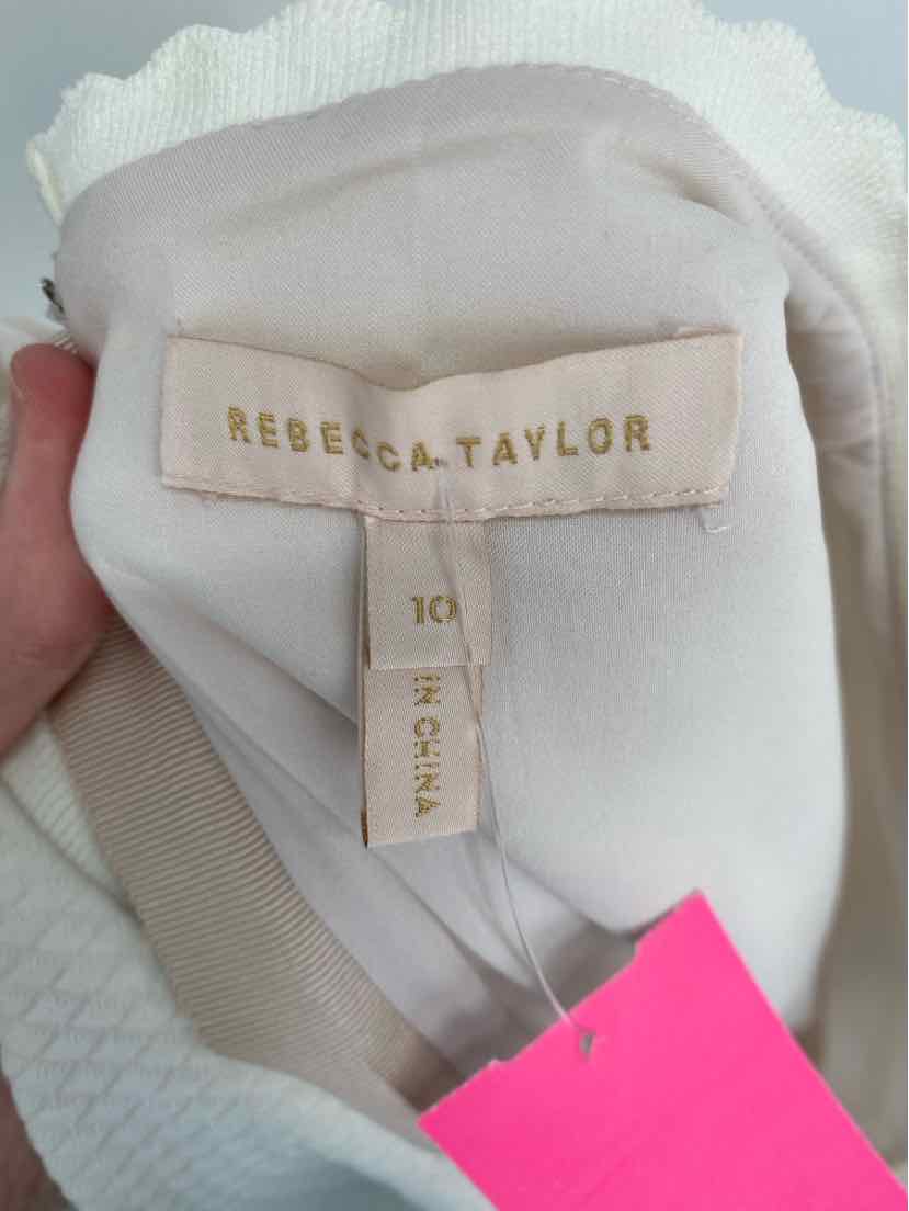 Size 10 REBECCA TAYLOR White Dress