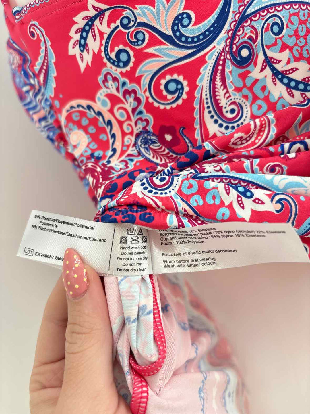 Size 8 PINK PRINT Swimsuit