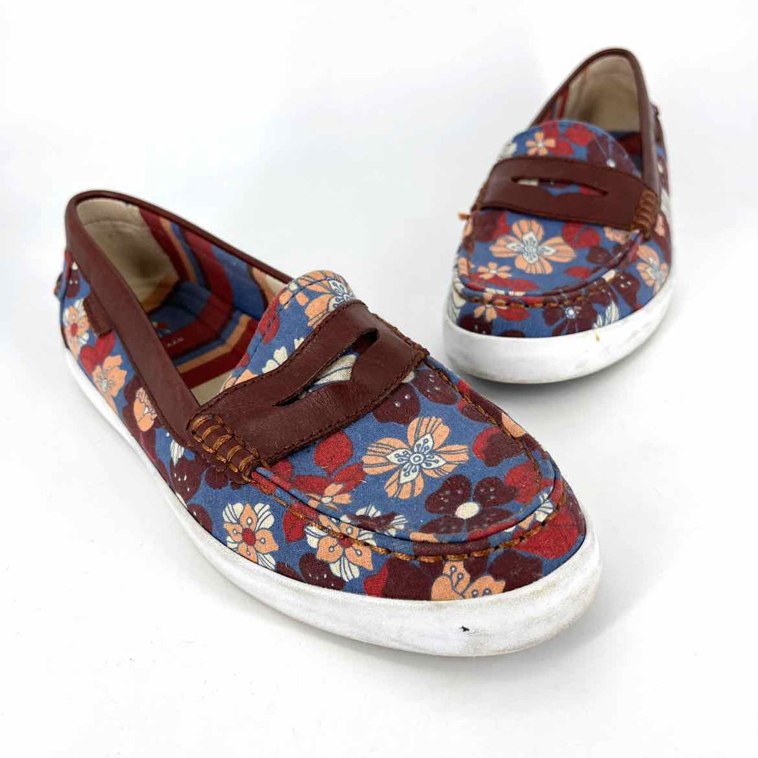 Shoe Size 8 Cole Haan Multi-Color Leather Canvas Loafers