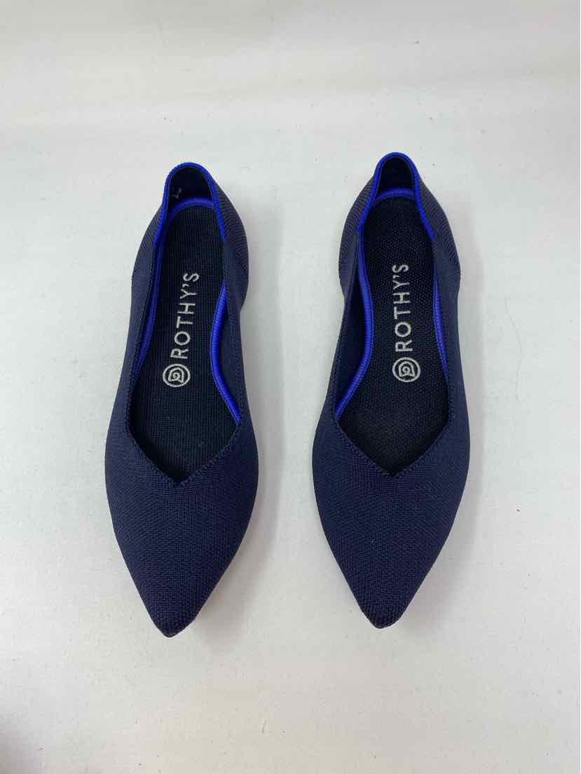 Shoe Size 8.5 ROTHY'S Navy Flats