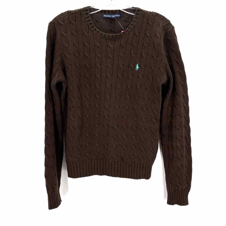 Size L RALPH LAUREN Brown Sweater