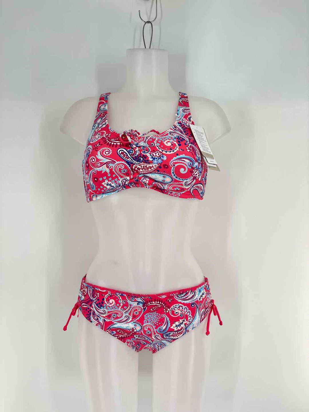 Size 8 Red Print Swimsuit
