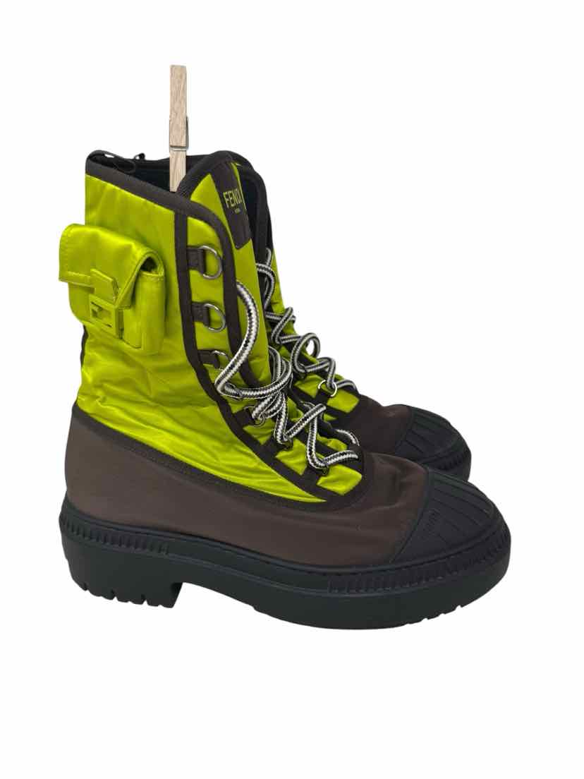 Shoe Size 4 Fendi Lime Green Luxury - Boots