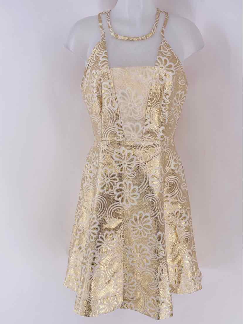 Size 10 Lilly Pulitzer Gold Dress