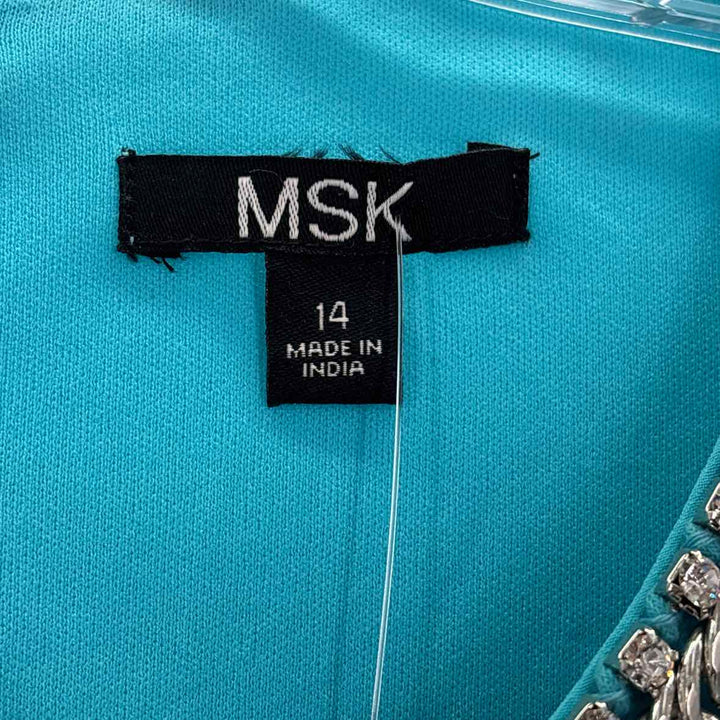 Size 14 MSK Turquoise Dress