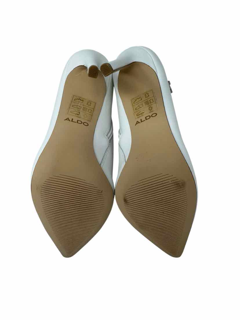 Shoe Size 7.5 Aldo White Boots