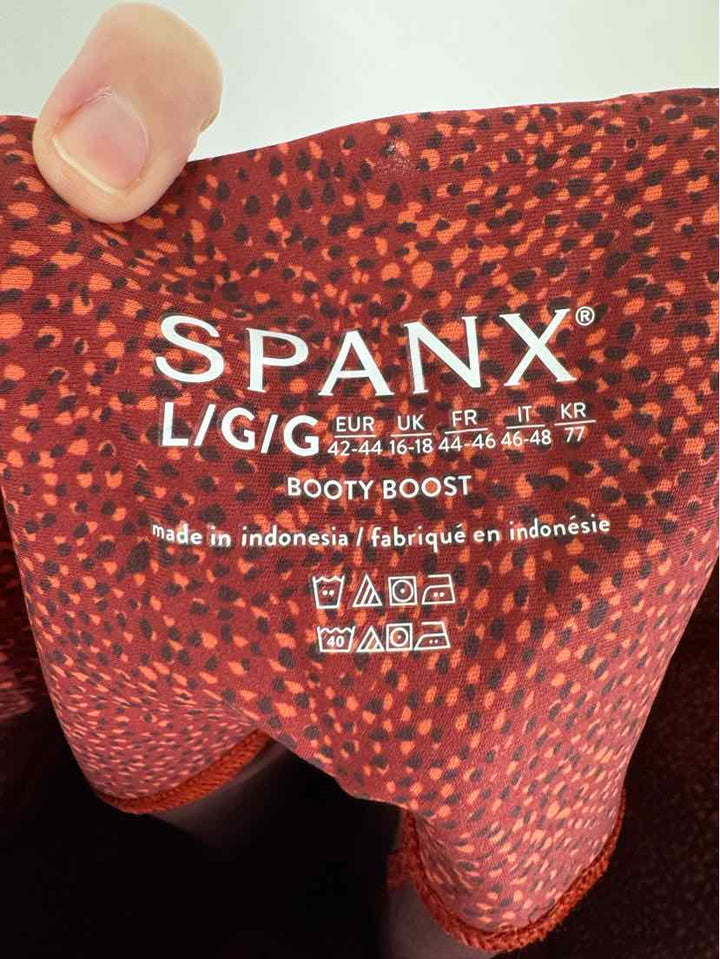 Size L SPANX Red Print Pants