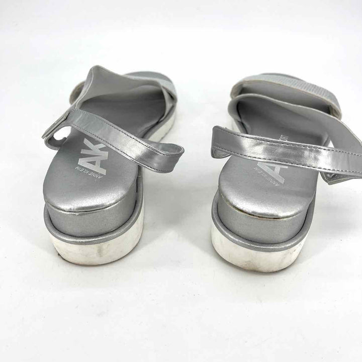Shoe Size 10 Anne Klein Silver Sandals