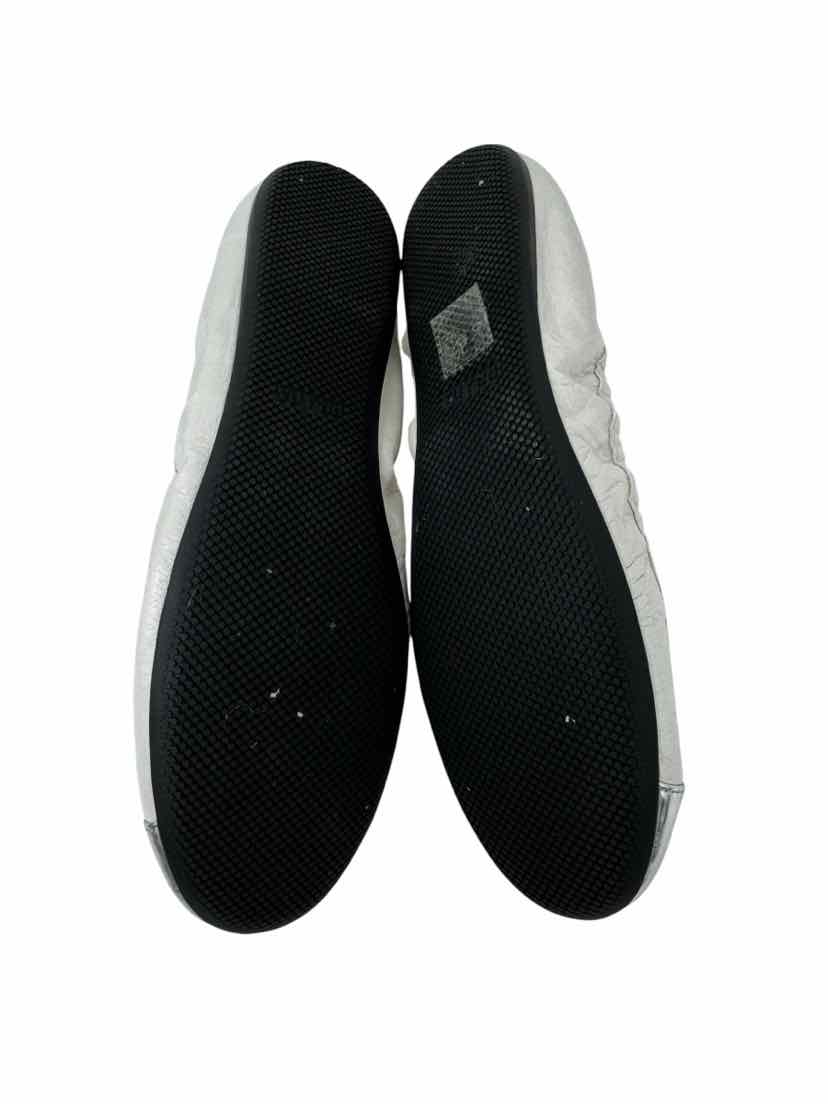 Shoe Size 39 PRADA Ivory Leather Luxury - Flats