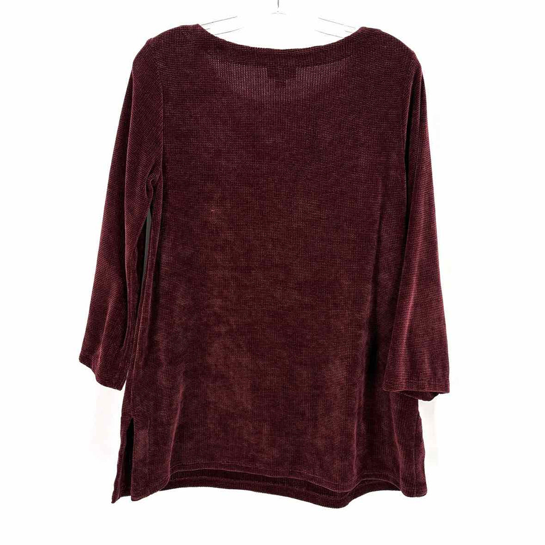 Size M J JILL Wine Shirt