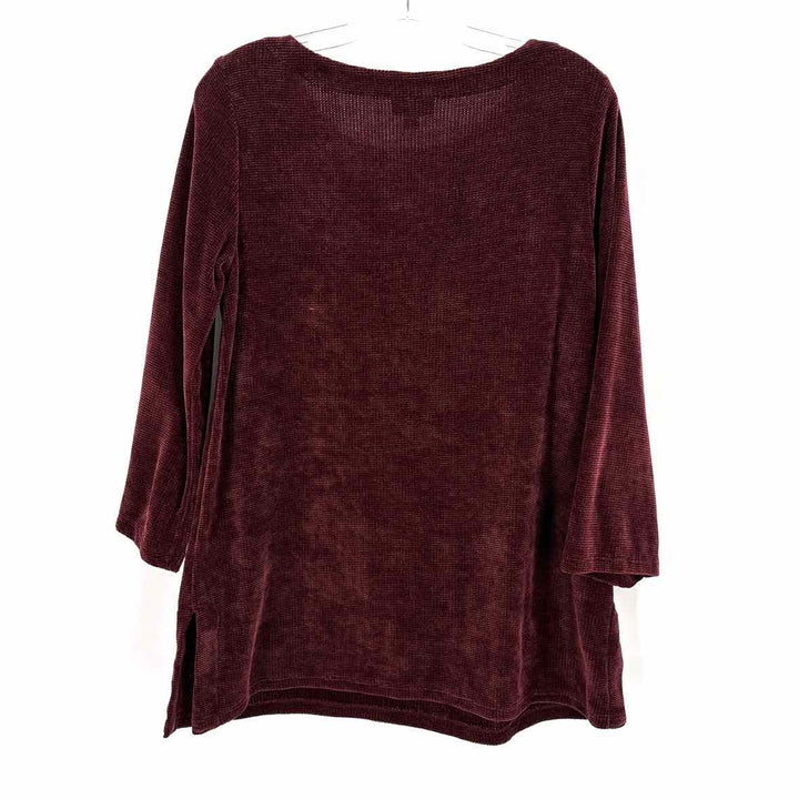 Size M J JILL Wine Shirt