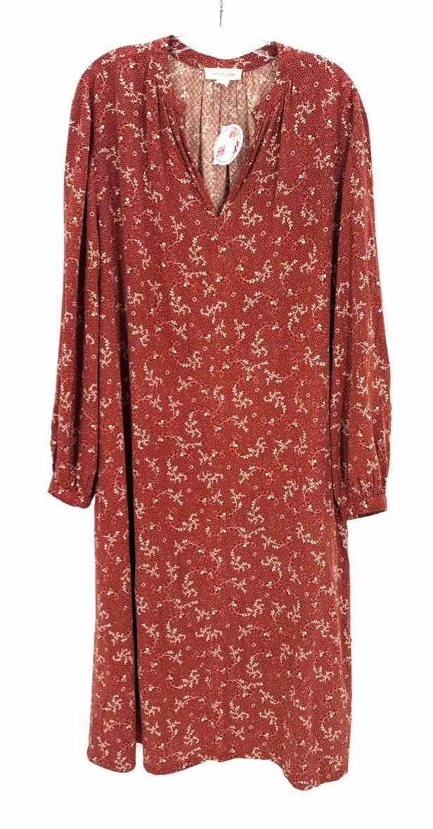 Size M TREASURE & BOND Red Print Dress
