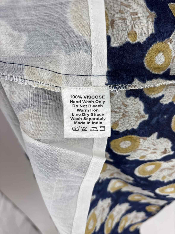 Size M Blue Print Dress