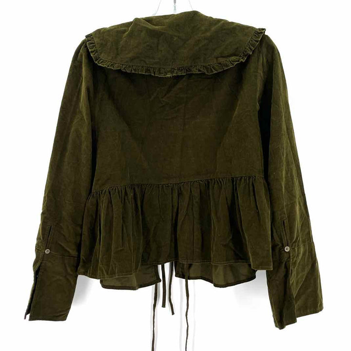 Size M AMERICAN EAGLE Olive Corduroy Shirt