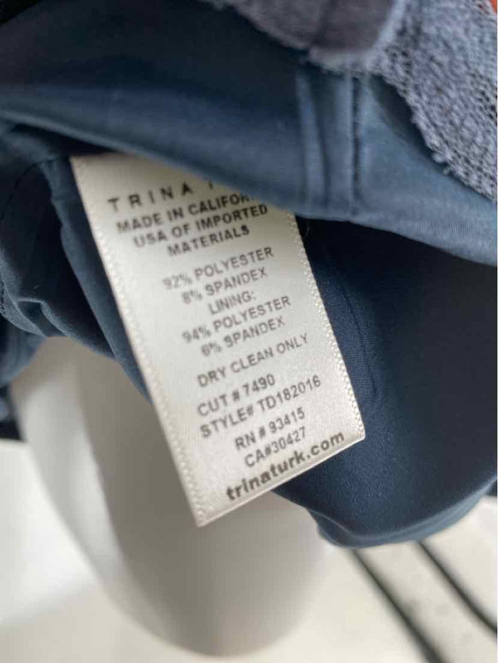 Size 14 TRINA TURK Navy Dress
