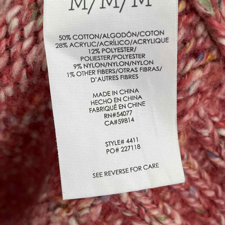 Size M CABI Peach Knit Sweater