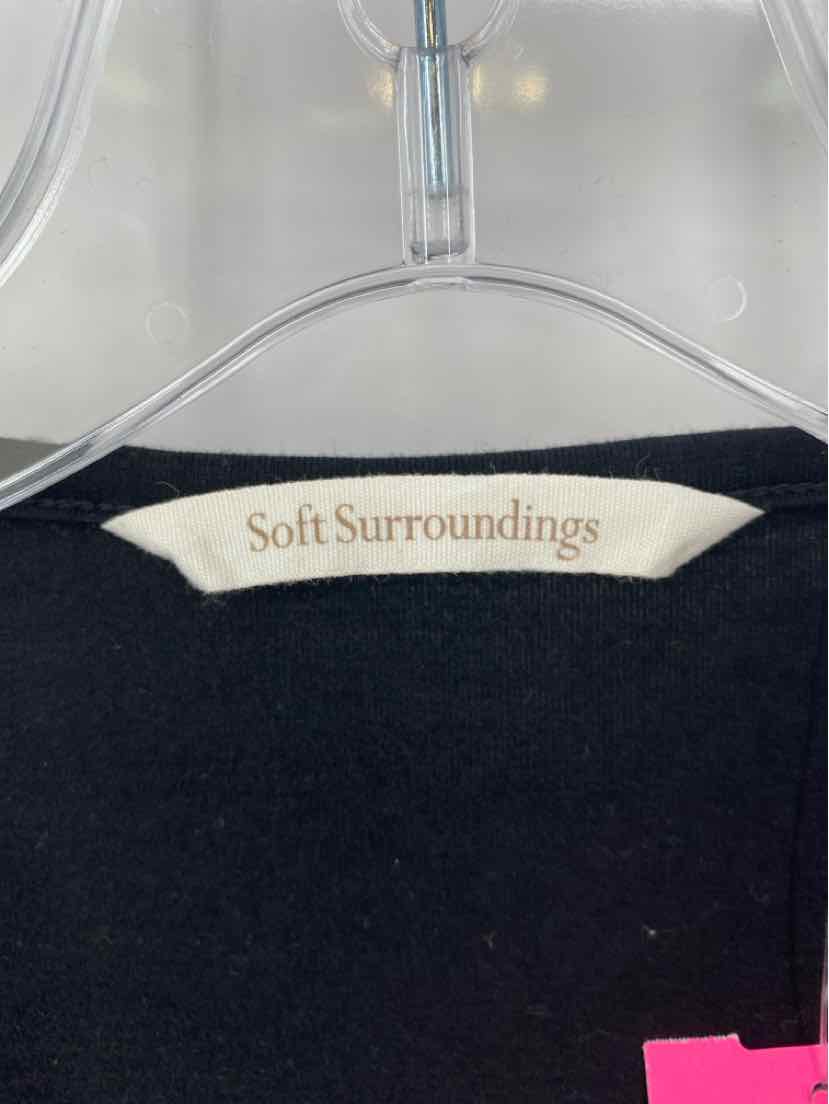 Size L SOFT SURROUNDINGS Black Shirt