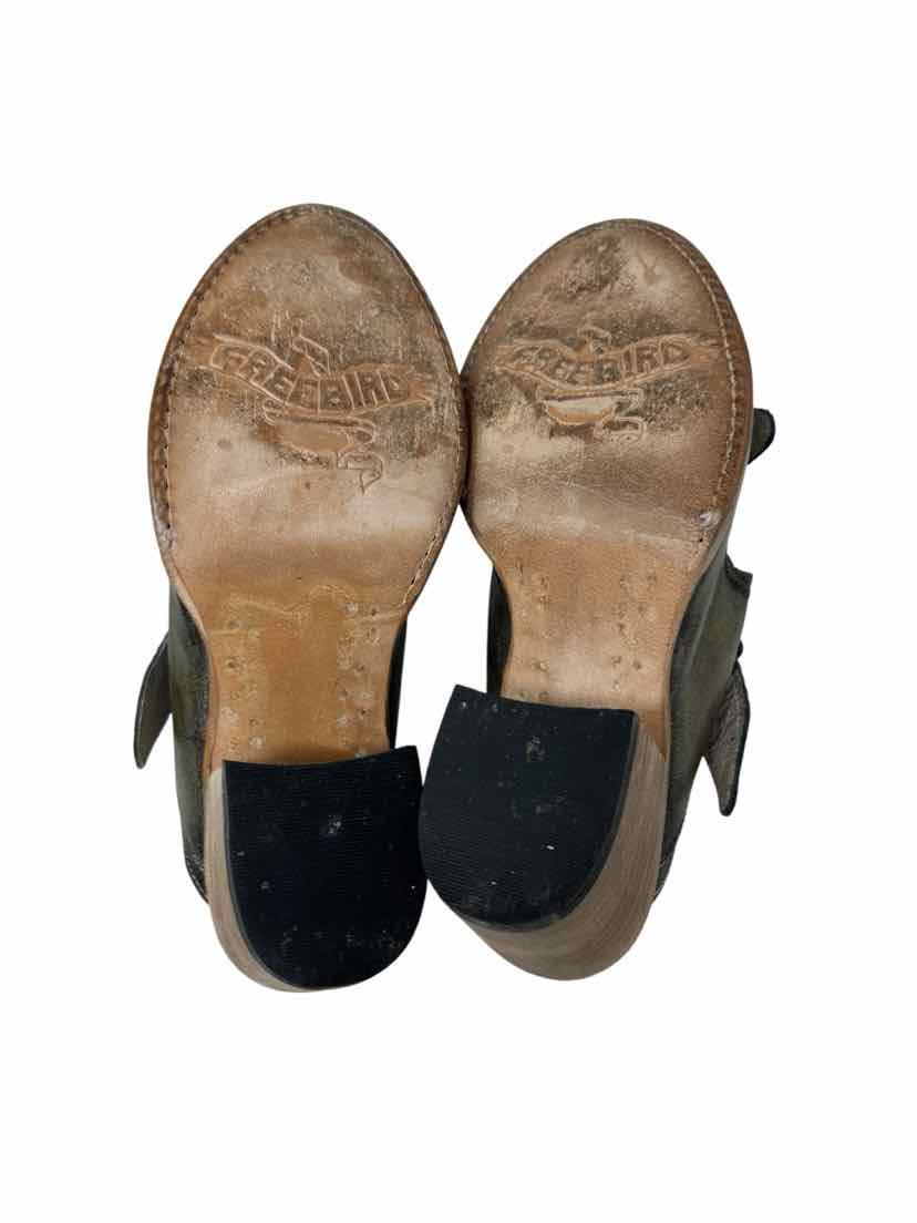 Shoe Size 8 FREEBIRD Olive Leather Boots