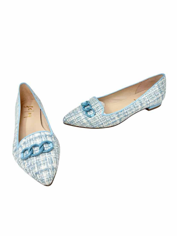 Shoe Size 8 Blue Print Flats