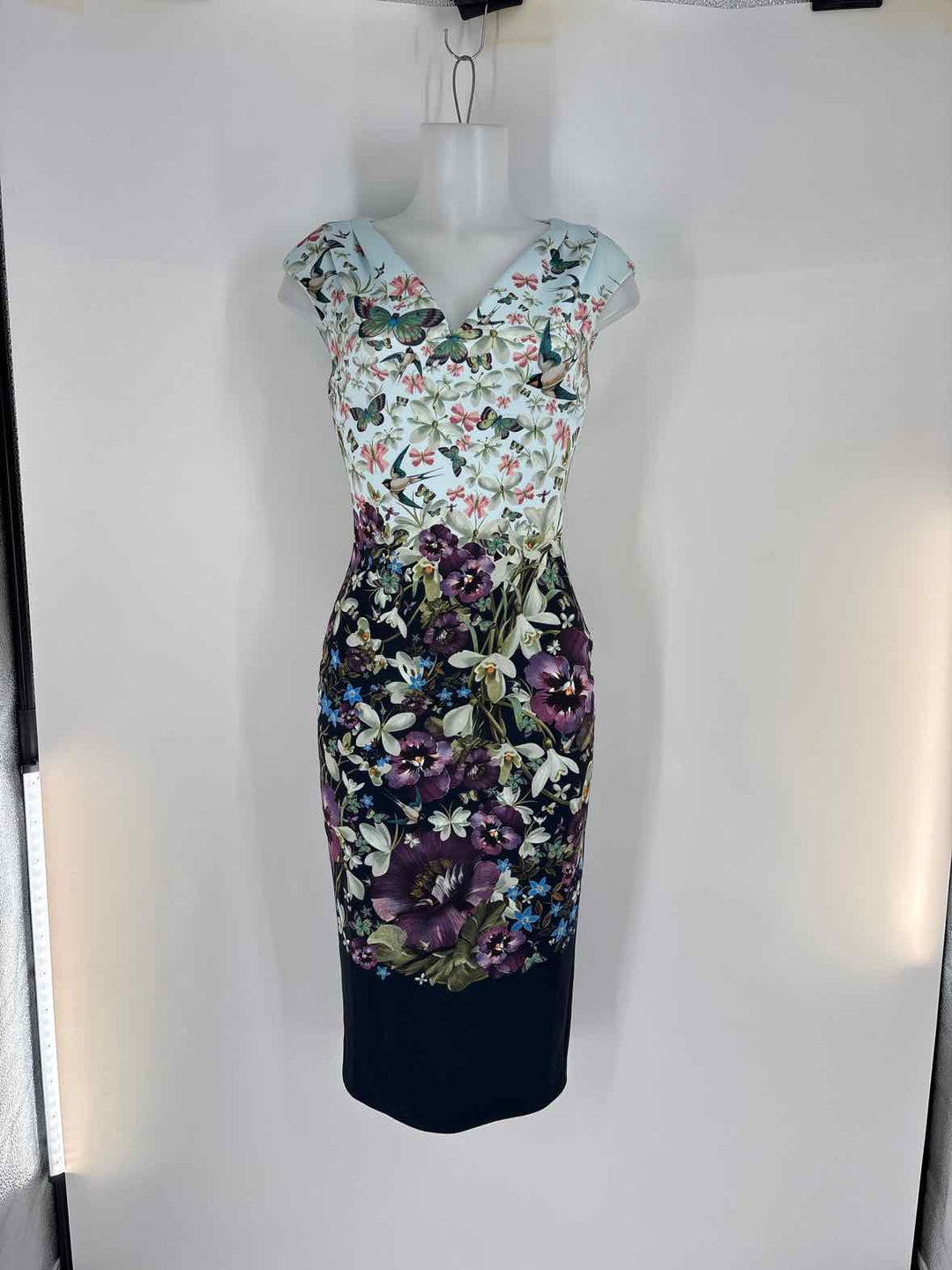 Size 1 TED BAKER Multi-Color Dress
