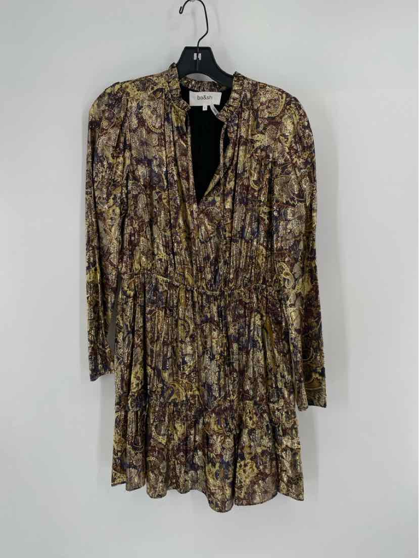 Size S BASH Gold Dress