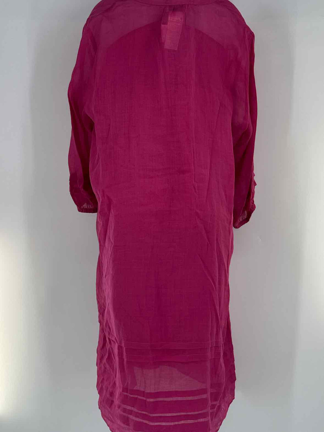 Size 18 MARINA RINALDI Fuschia Linen Dress