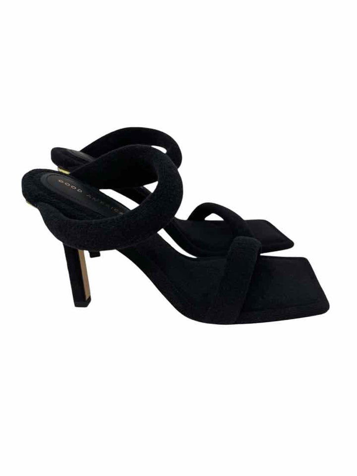 Shoe Size 11 GOOD AMERICAN Black Sandals