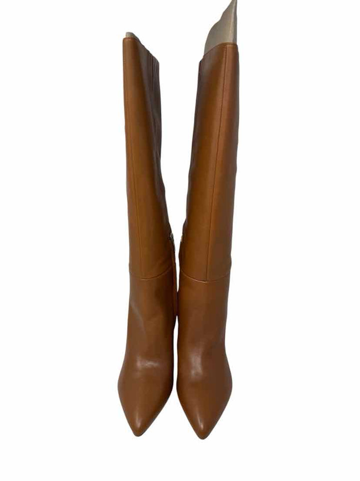 Shoe Size 10 Nine West Tan Leather Boots