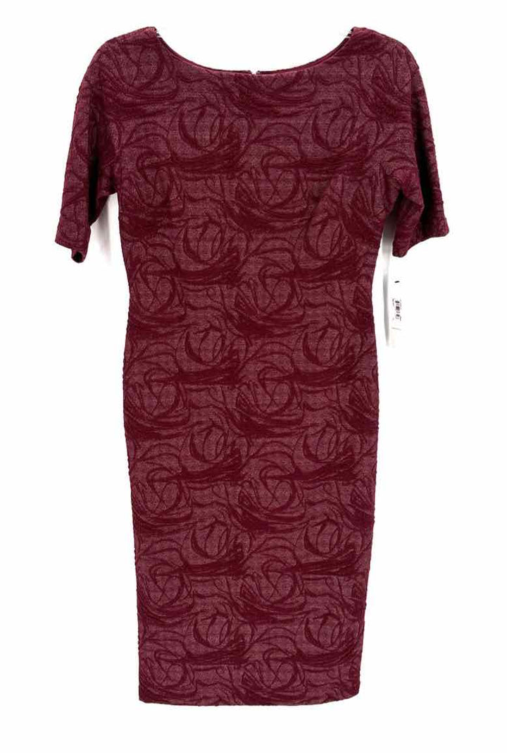 Size 10 MAGGY LONDON Burgundy Knit Dress