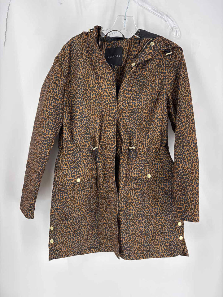 Size M Talbots Brown Print Jacket