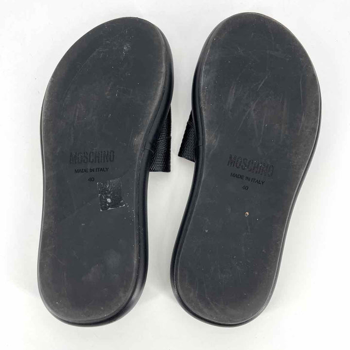 Shoe Size 40 Moschino Black Sandals