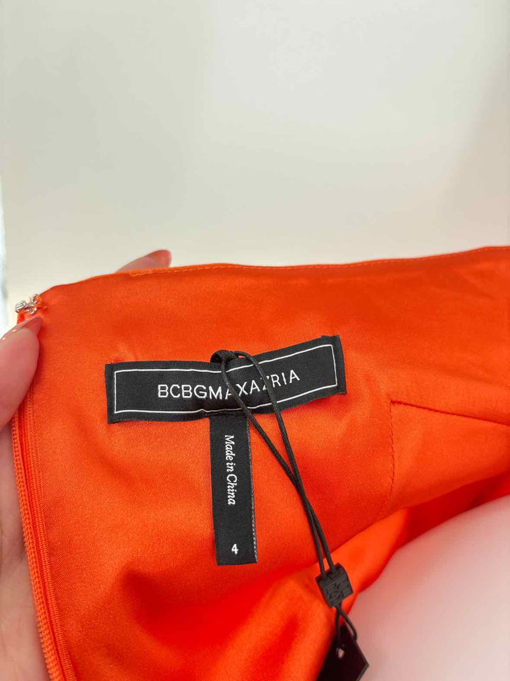 Size 4 BCBG Orange Dress