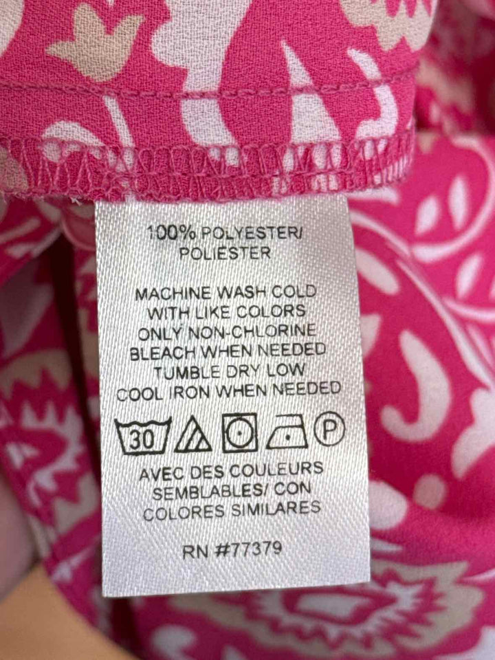 Size XS Ann Taylor PINK PRINT Shirt