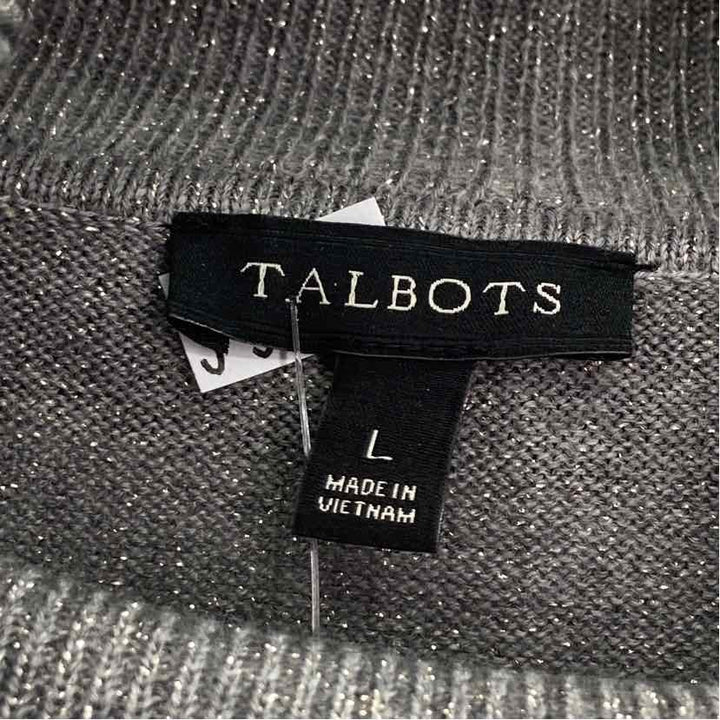 Size L Talbots Gray Sweater