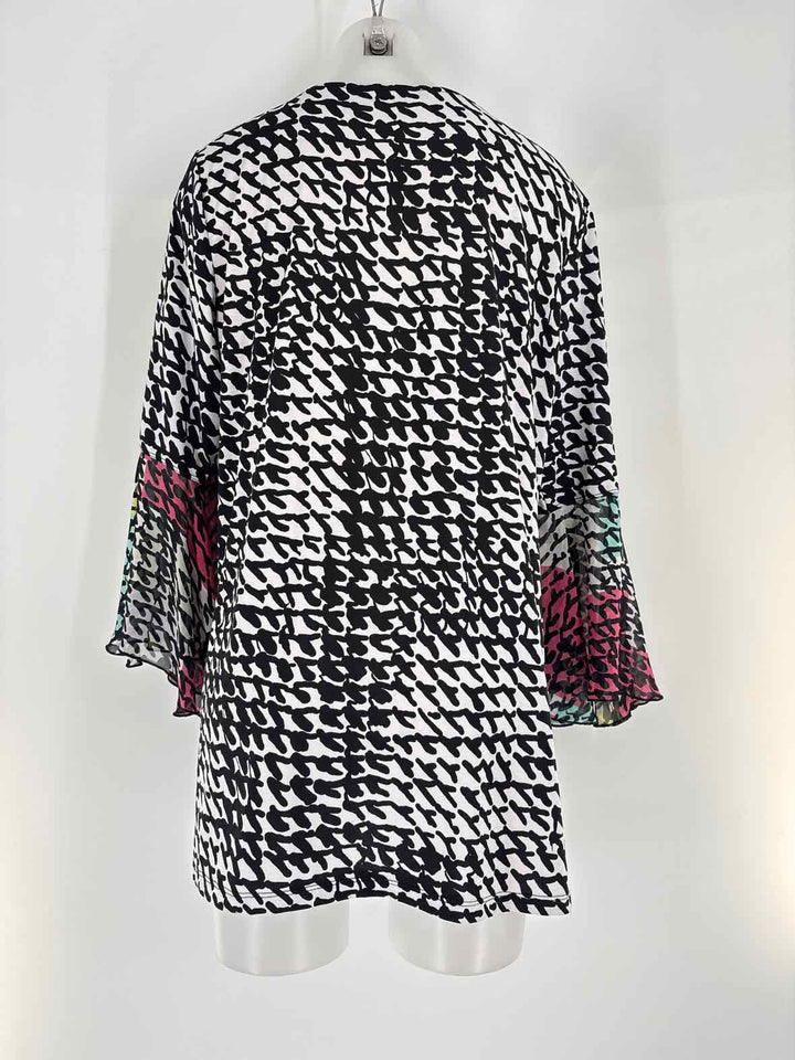 Size L MULTIPLES Black/White Shirt
