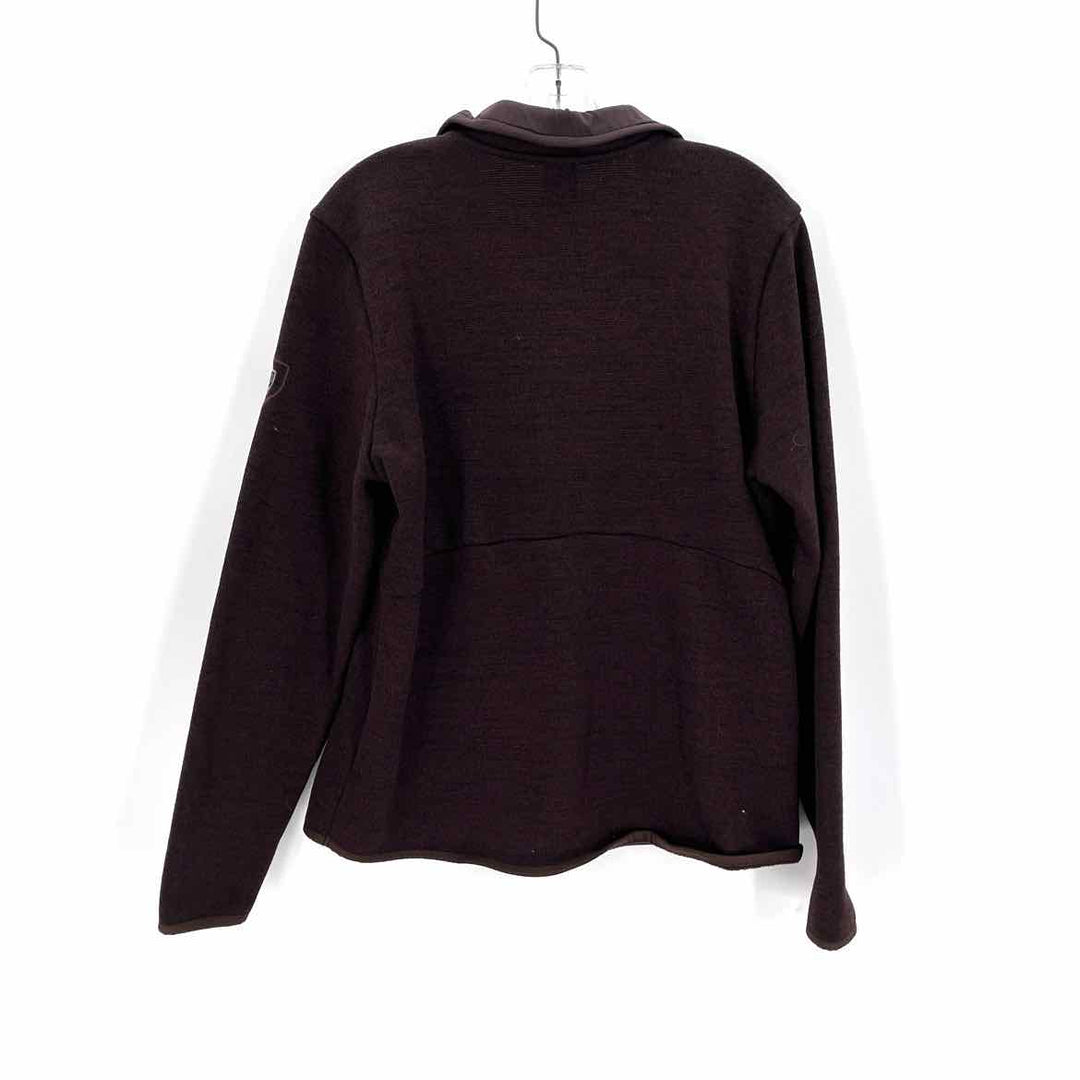 Size L Burgundy Knit Jacket
