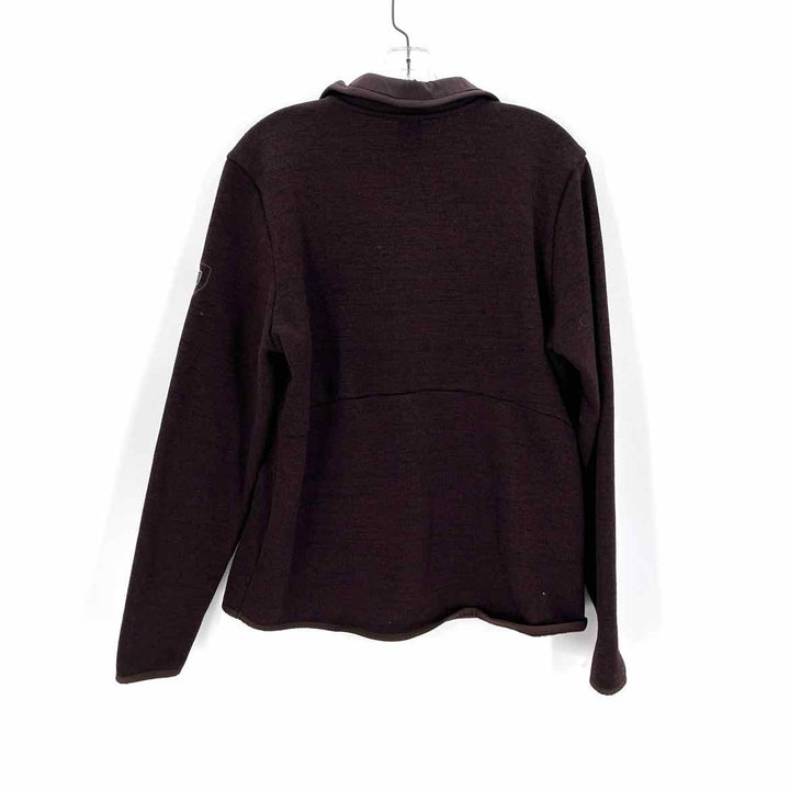Size L Burgundy Knit Jacket