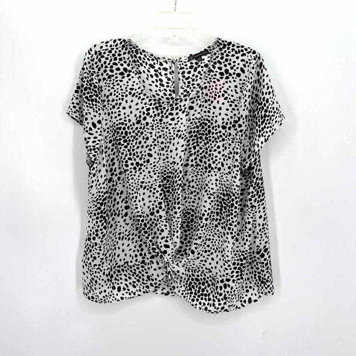 Size XL Adrianna Papell Black/White Shirt