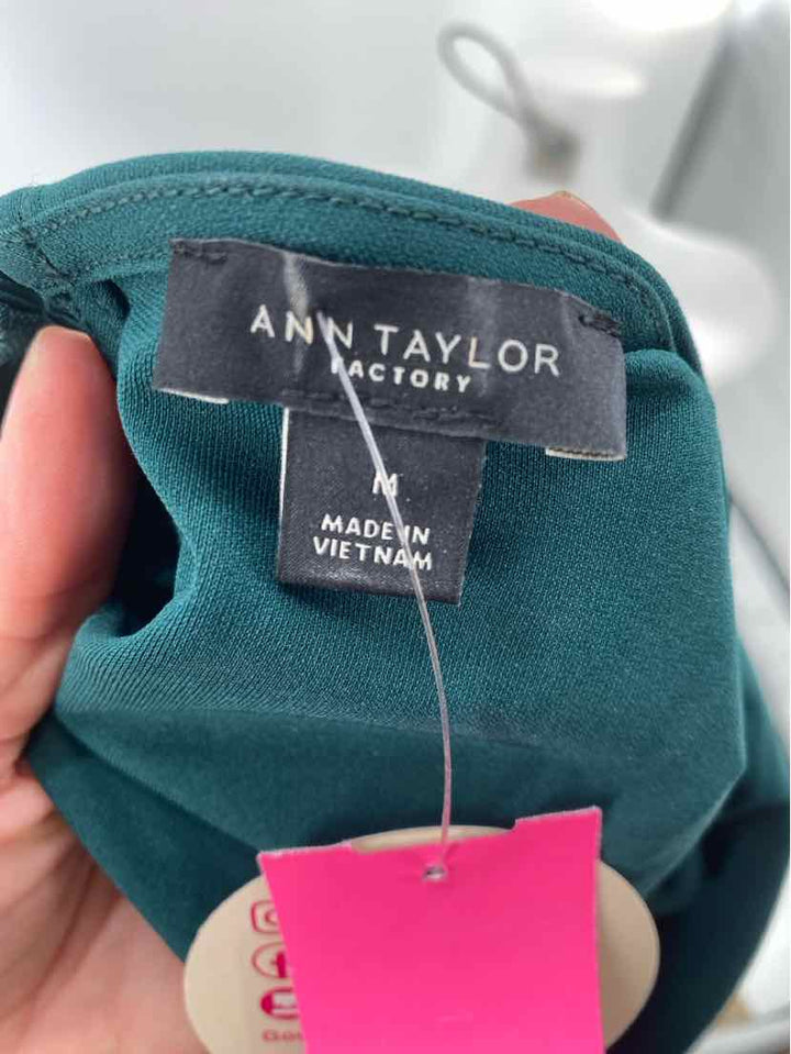 Size M Ann Taylor Green Shirt