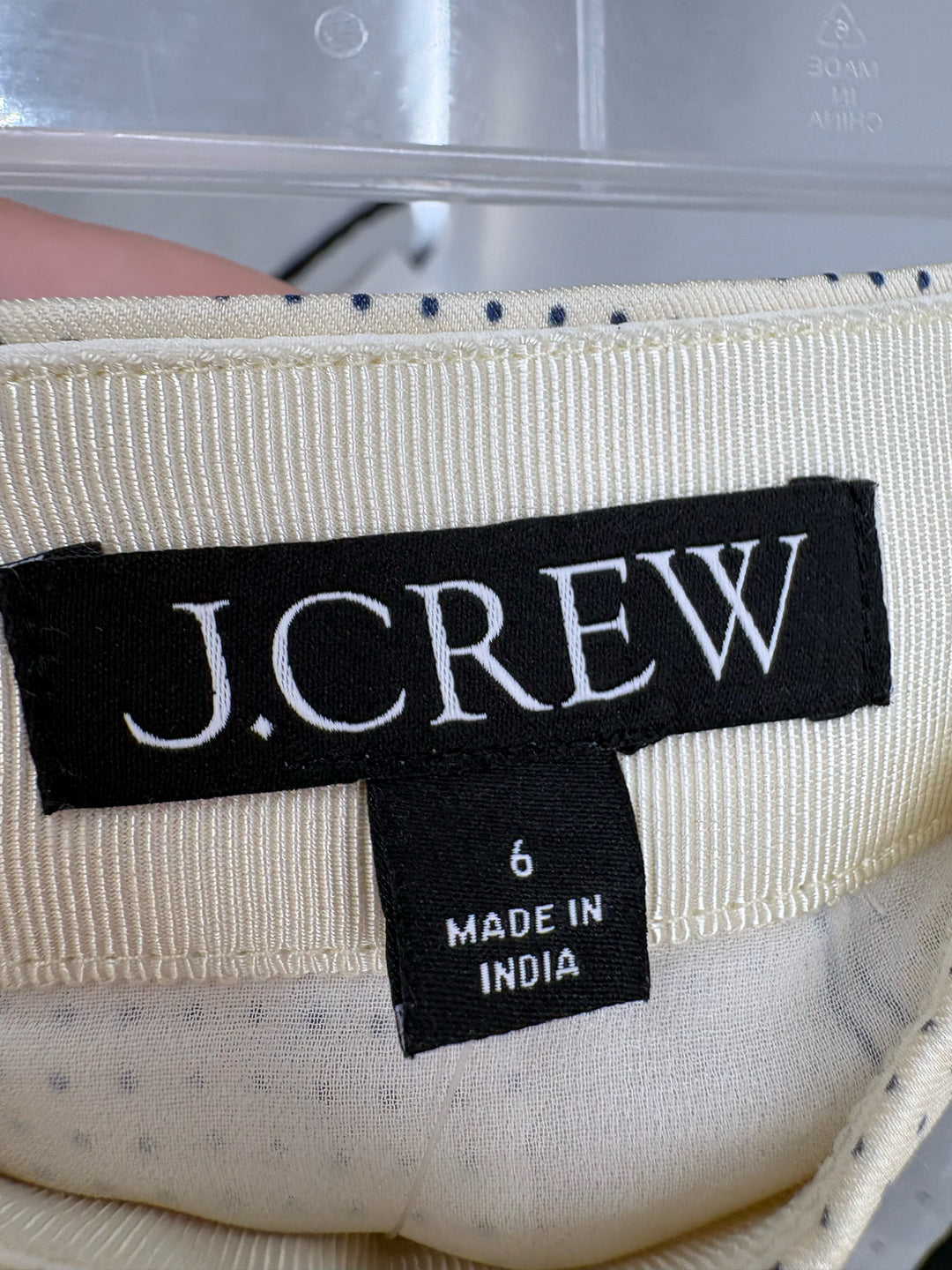 Size 6 J Crew Cream Skirt