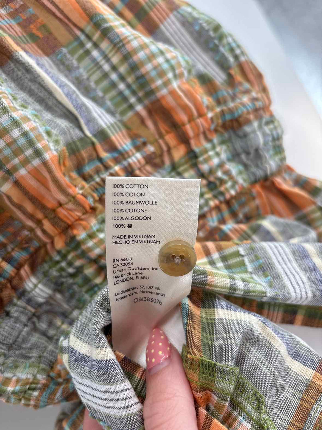 Size 14 ORANGE PRINT Shirt
