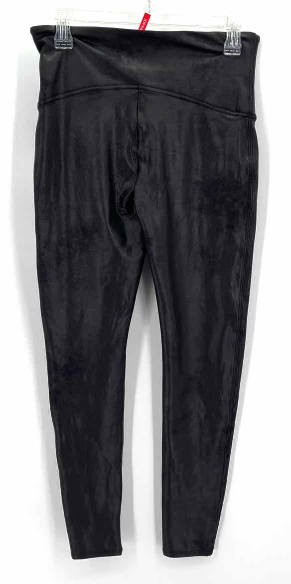 Size XL SPANX Charcoal Faux Leather Leggings