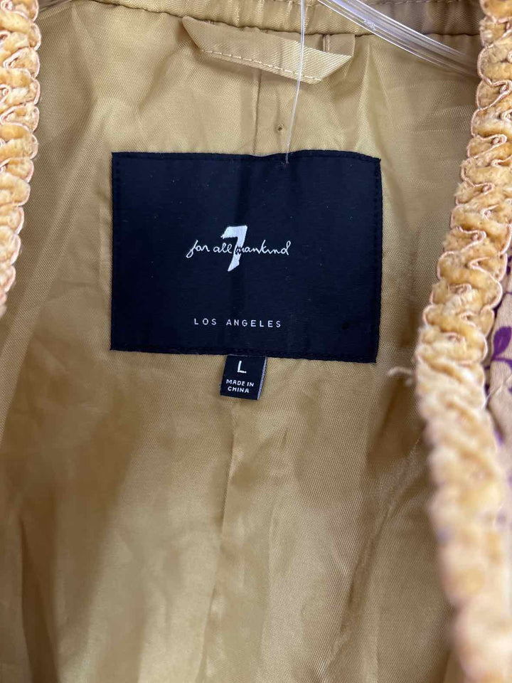 Size L 7 for all Mankind Mustard Jacket