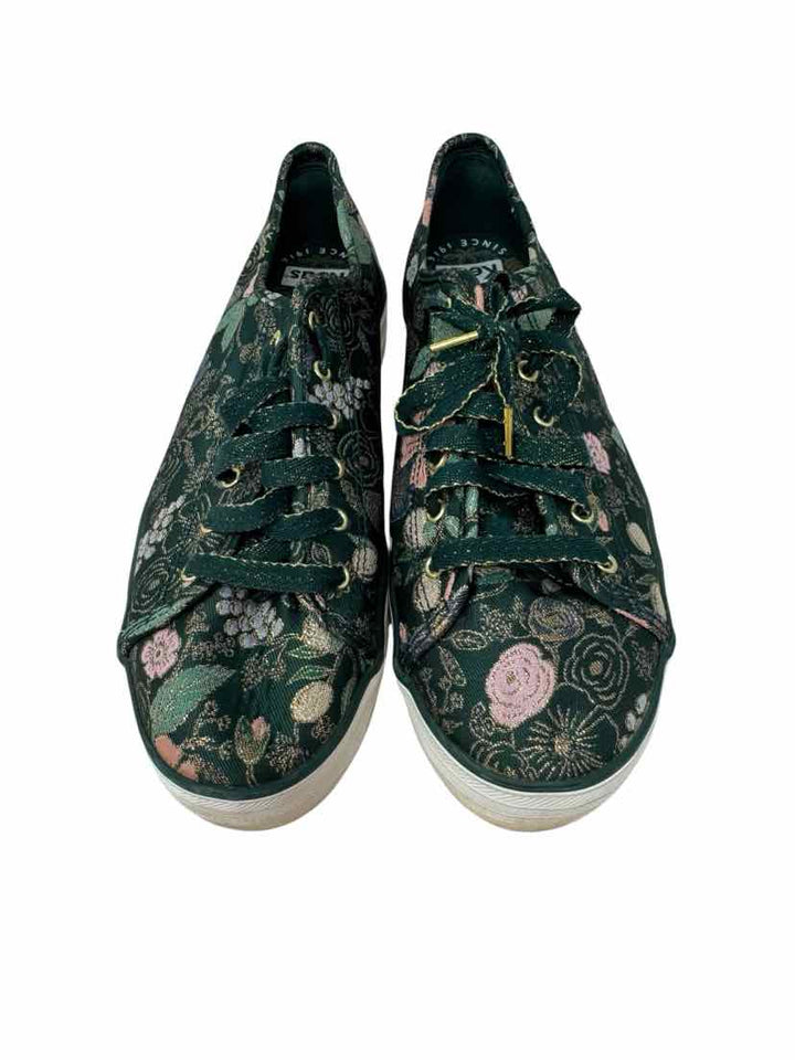 Shoe Size 9 Keds Green Print Sneakers