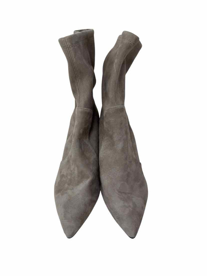 Shoe Size 8.5 Stuart Weitzman Gray Suede Boots