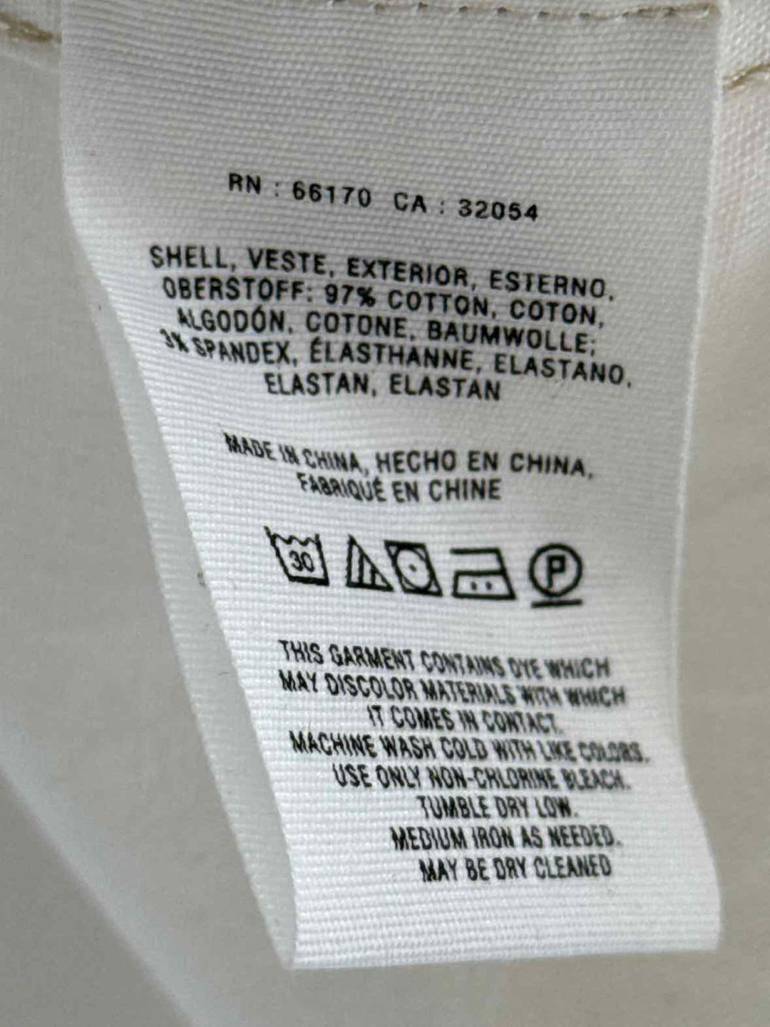 Size S Pilcro & the Letterpress White Vest
